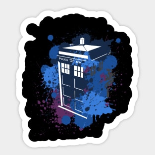 Paint Tardis Sticker